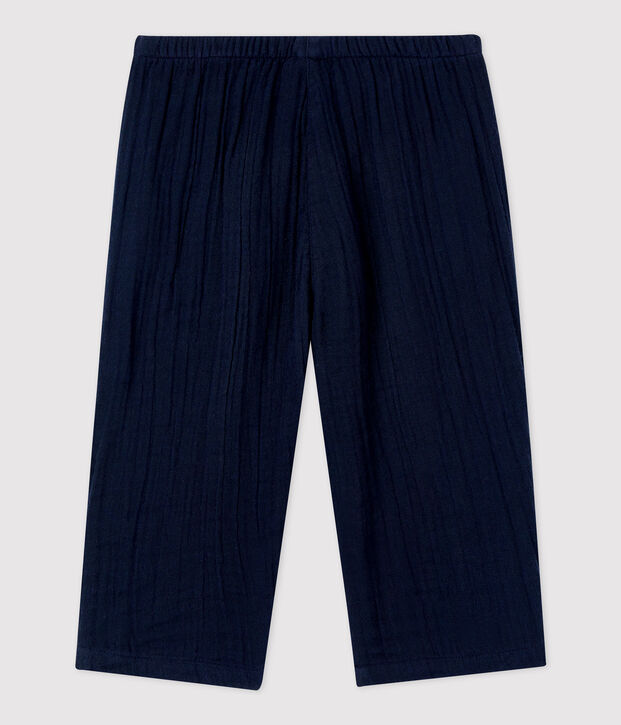 Babies' Organic Cotton Gauze Trousers SMOKING