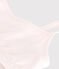 Women's cotton and elastane bra top FLEUR pink
