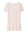 Women's Short-Sleeved V-Neck T-Shirt FLEUR pink