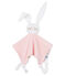 Babies' Ribbed Bunny Comforter CHARME pink/MARSHMALLOW white