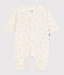 Babies' cotton playsuit with printed chicks MILK /MULTICO