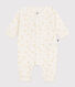 Babies' cotton playsuit with printed chicks
