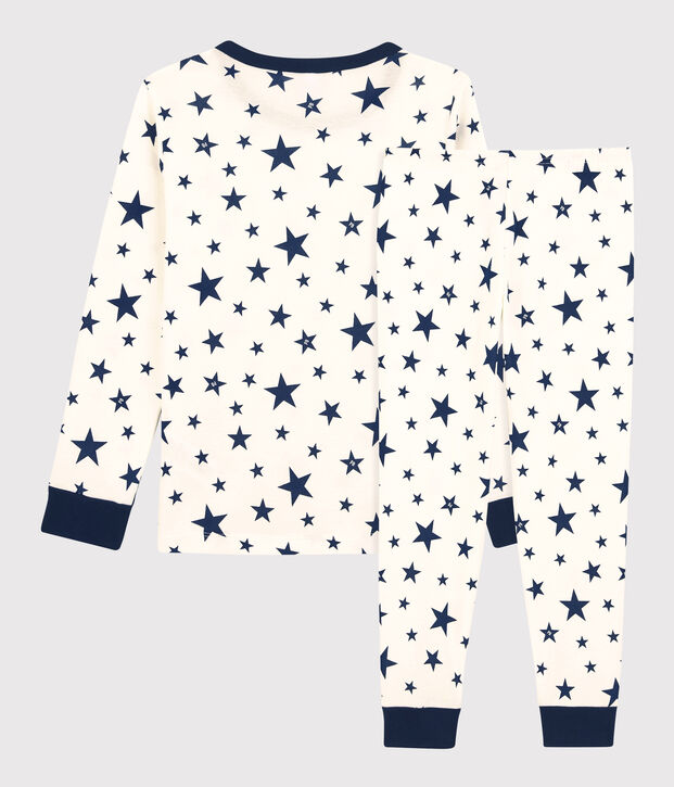 Unisex Starry Cotton Pyjamas white/blue