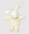 Musical bunny comforter: the ideal newborn gift! MARSHMALLOW white