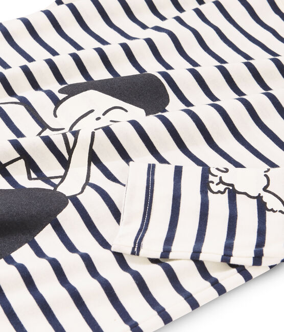 Women's Sailor T-Shirt COQUILLE beige/SMOKING blue