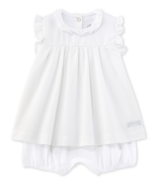 Robe body bébé fille ECUME white