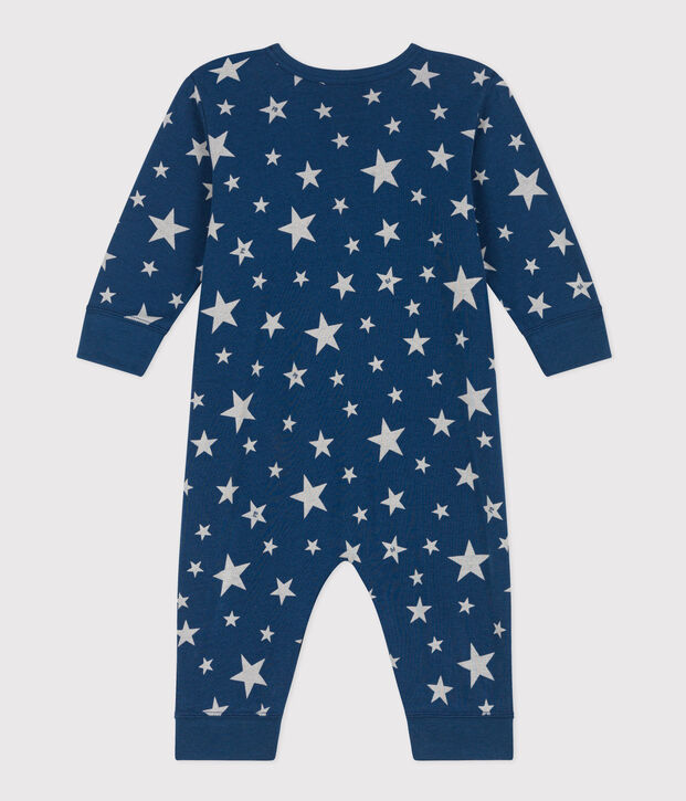 Babies' Footless Cotton Pyjamas blue/white