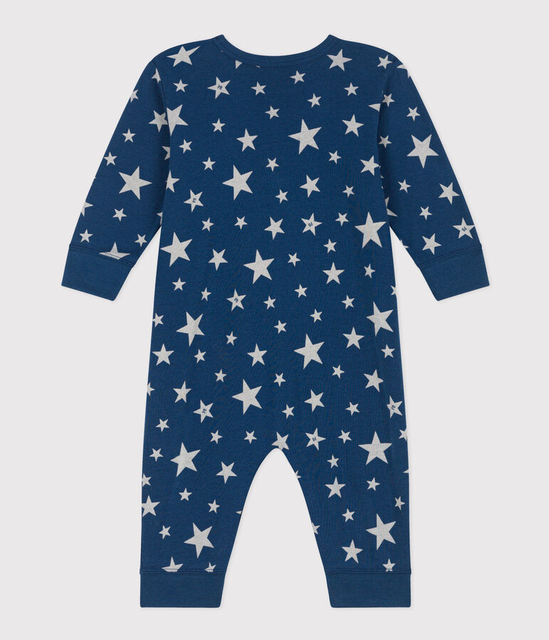 Babies' Footless Cotton Pyjamas blue/white