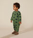 Babies' long fleece jumpsuit