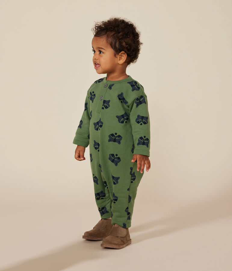 Babies' long fleece jumpsuit PALMERAIE /MULTICO