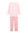 Little girl's pyjamas VIENNE pink/MULTICO white