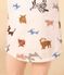 Girls' Dog Fleece Nightdress MARSHMALLOW white/MULTICO white