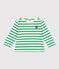 Babies' Thick Cotton Breton Top AVALANCHE /PRADO