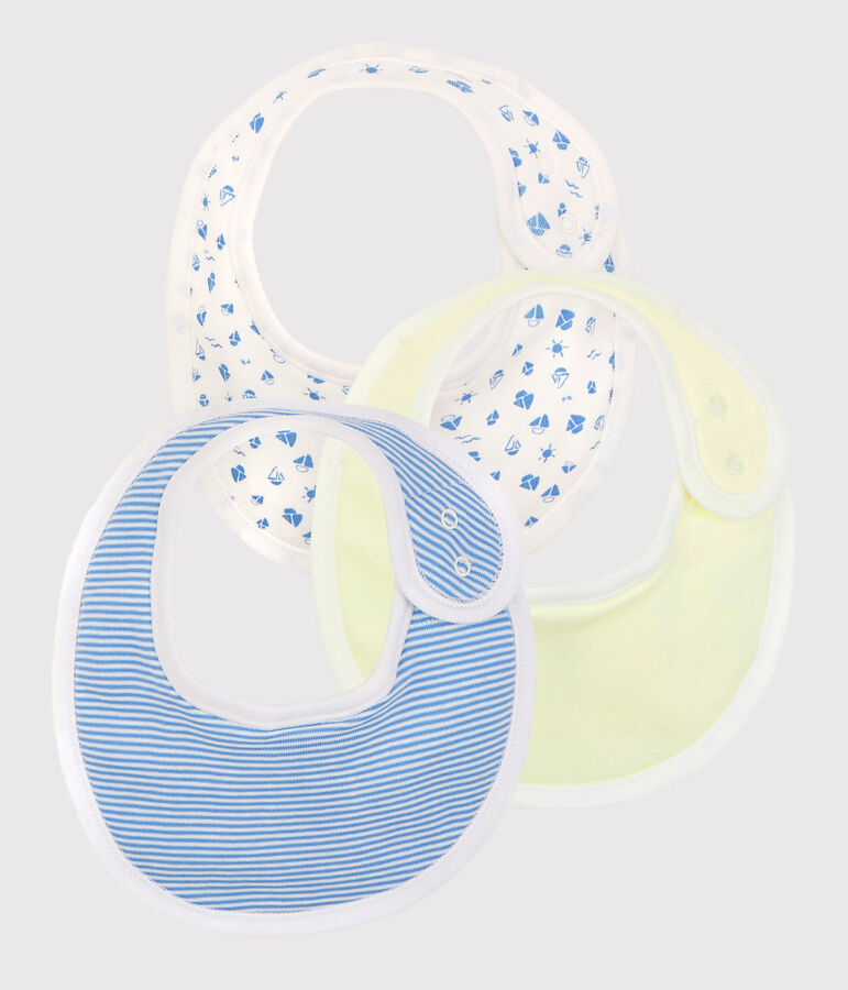Organic Cotton Baby Bibs - 3-Pack multicolor