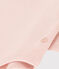 Babies' Long-Sleeved Cotton Bodysuit With Ruff Collar SALINE pink