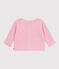Babies' moss stitch cotton cardigan MARQUISE pink