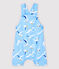 Baby Boys' Fancy Serge Dungaree Shorts JASMIN blue/MULTICO white