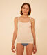 Women's openwork cotton strappy vests - 2-Pack