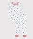 Children's star print cotton pyjamas