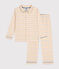 Children's check print cotton pyjamas AVALANCHE white/MULTICO
