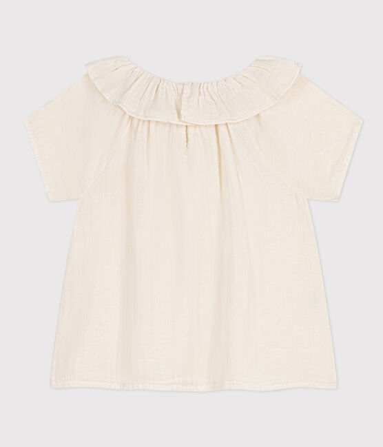 Girls' Cotton Gauze Blouse MARSHMALLOW white