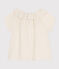 Girls' Cotton Gauze Blouse MARSHMALLOW white