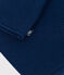 Babies' moss stitch cotton cardigan MEDIEVAL blue
