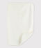 Babies' Organic Cotton Tube Knit Rabbit Bag and Changing Mat Set MARSHMALLOW white/GRIS grey
