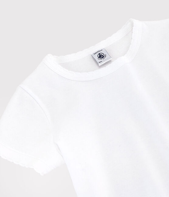 Children's Unisex Iconic Cotton T-Shirt ECUME white