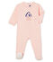 Baby Girls' Sleepsuit in Extra Warm Brushed Terry Towelling MINOIS pink