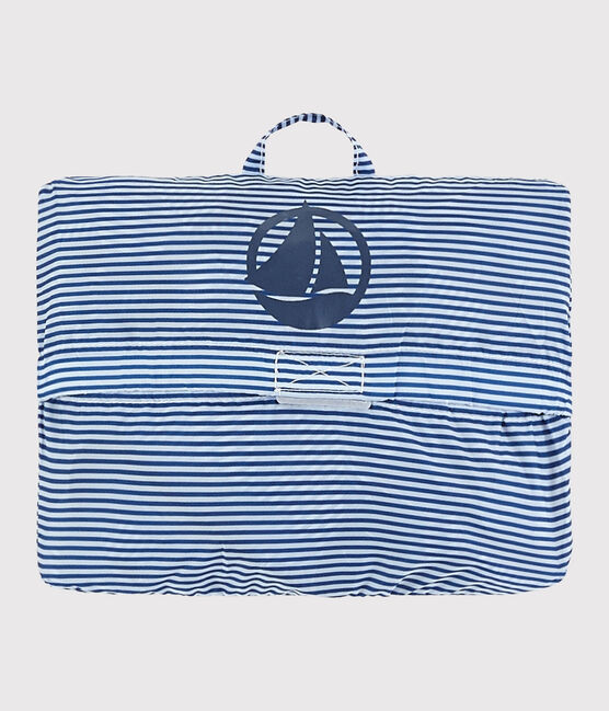 Children's Unisex Recycled Polyester Windbreaker SURF blue/MARSHMALLOW white