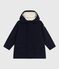Children's plain mid-length parka SMOKING blue