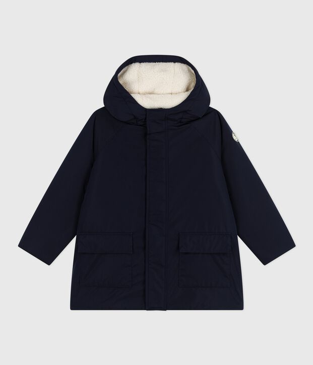 Children's plain mid-length parka SMOKING