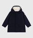 Children's plain mid-length parka