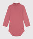 Babies' Long-Sleeved Roll Neck Cotton Bodysuit