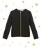 women's quilted cardigan NOIR black/DORE yellow