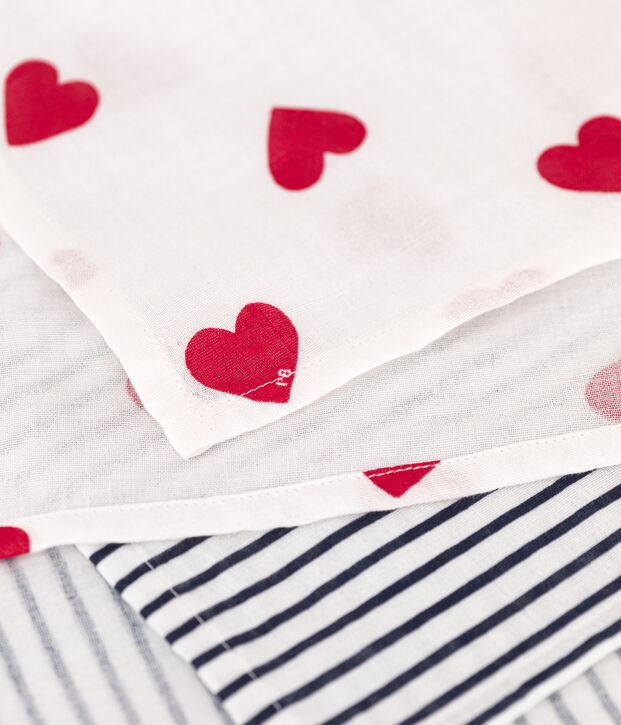 PACK OF 2 COTTON GAUZE MUSLINS FOR BABY multicolor