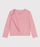Children's plain cotton cardigan CHARME pink