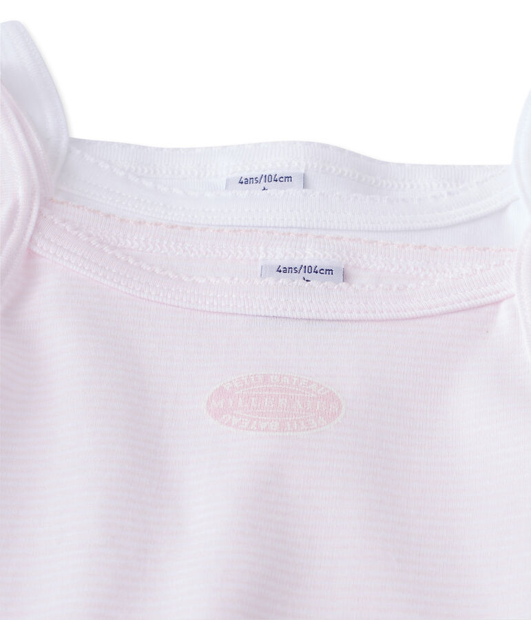 Pack of 2 girl's strap vests variante 1