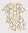 Women's Floral-pattern Cotton Pyjama Shorts and T-shirt AVALANCHE white/MULTICO