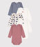Babies' Long-Sleeved Cotton Whale Themed Bodysuits - 5-Pack variante 1