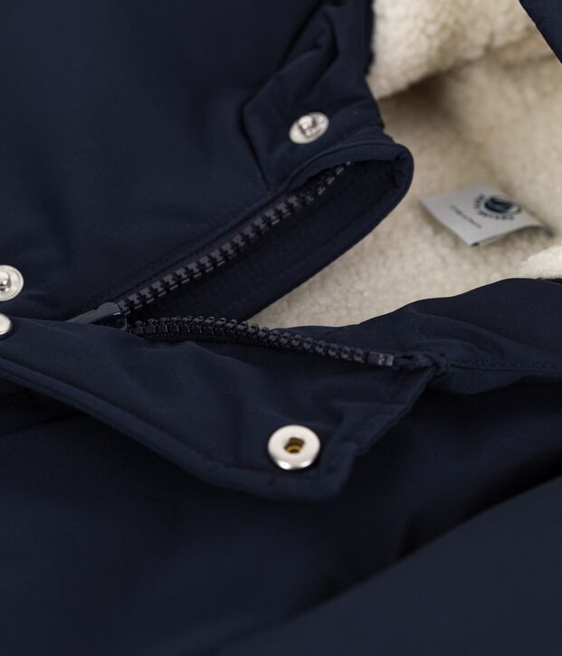 Babies' plain mid-length parka SMOKING