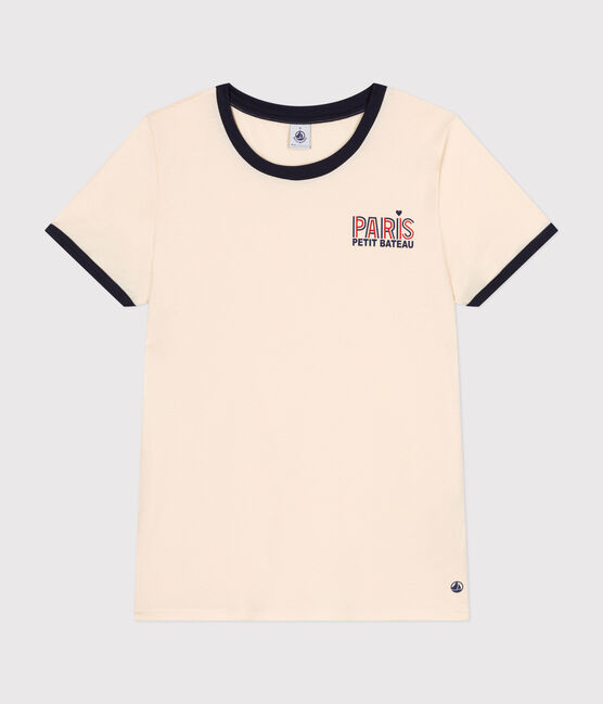 The Straight Paris Cotton T-Shirt for Women AVALANCHE Ecru