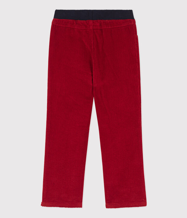 Boys' Regular Corduroy Trousers red
