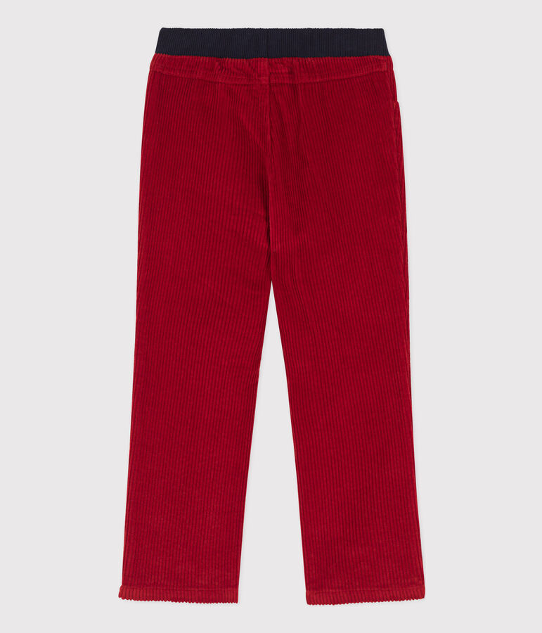 Boys' Regular Corduroy Trousers red