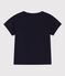 Babies' Short-Sleeved Jersey T-Shirt With Motif SMOKING blue