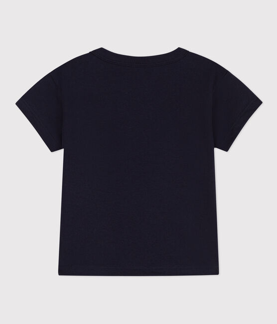 Babies' Short-Sleeved Jersey T-Shirt With Motif SMOKING blue