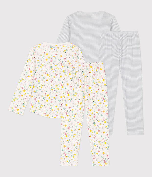 Girls' Floral Cotton Pyjamas - 2-Pack multicolor