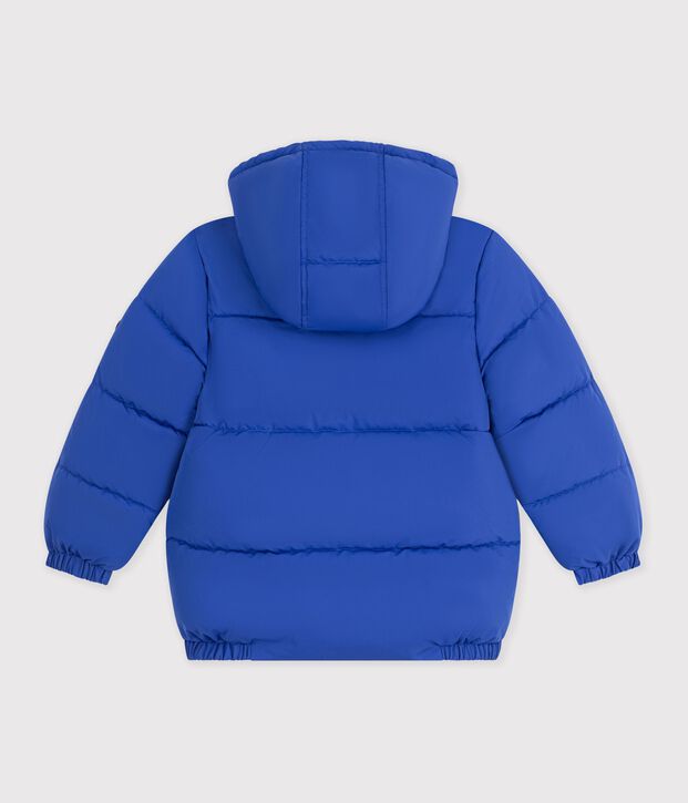Children's plain puffer jacket blue