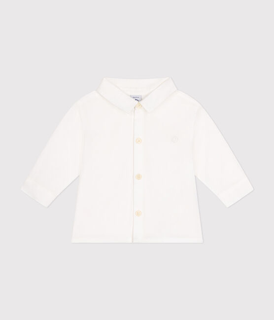Babies' poplin shirt ECUME white